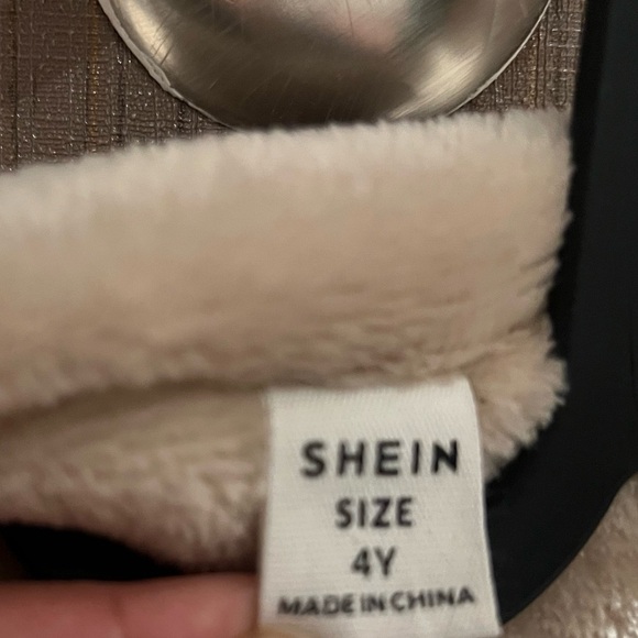 SHEIN Blue Denim Jacket with Cream Fleece Lining - Picture 5 of 5